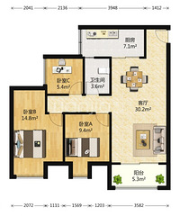 ��Ϫ������ѩ����3��96ƽ��119����ۣ��۸��̸