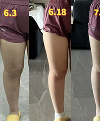 韩小四瘦腿真的有用啊,姐妹们!这是我跟练21次的效果