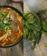 吃这家经典老米线,空心菜是这样的……