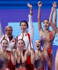 中国花游首金,创造了新历史