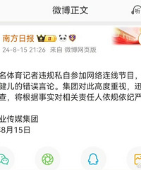 南方日报记者说全红婵白痴
