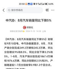 �����������ˣ�8���й�����������ͬ���½�5%