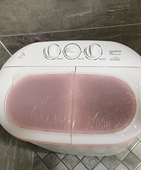两百块买了个半自动洗衣机,当做洗鞋机