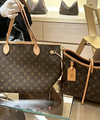 LV neverfull新出了斜挎肩带款,一包三背还挺不错