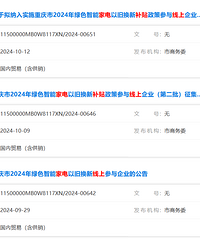 好消息!线上网购也能用重庆家电补贴啦!最高2000