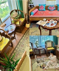 因爱看《甄嬛传》,把家里装得宫里宫气
