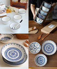 双11餐具合集!16件套釉下彩39.9元
