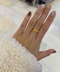 买到周大福流金岁月黄金戒指,超美超闪