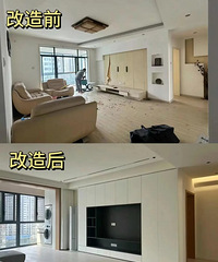 花点钱把房子翻新下,装修改造的客厅和卫生间