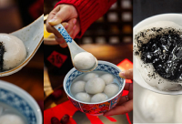 老式粗沙黑芝麻汤圆,想这口很久了