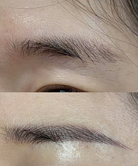 专门赶在年前纹了眉毛,这下不用化妆都可以美美哒了
