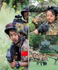 娃儿超爱,真人CS,学习伪装技能