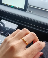 感觉周大福黄金素圈都比别的牌子亮!有没有同感