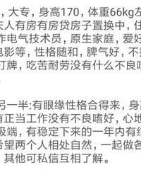 38岁170CM的电气技术员哥子征婚,不抽烟不喝酒不打牌