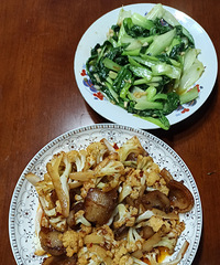 记录一下,花菜回锅肉