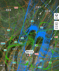 重庆机场空域大解放!航路调整前后图对比
