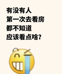 有没有人第一次去看房都不知道看啥?这份攻略收好