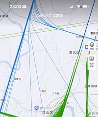 晚了,住的地方的上空成航路了。