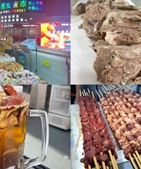 银川逛吃!手抓羊肉很嫩,去了怀远夜市