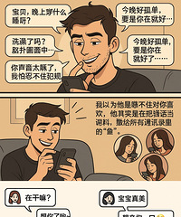 当一个男的只聊骚,不行动,八成只是“多线渔场