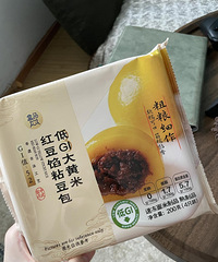 减脂人都试试盒马的黄米红豆馅粘豆包!健康无糖