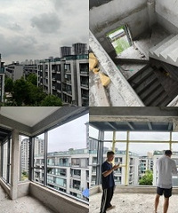 看看我的富装!50万装124平3层顶跃