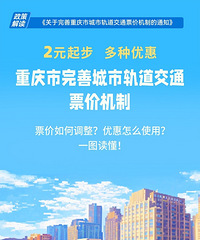 《关于完善重庆市城市轨道交通票价机制的通知》