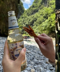 水银河漂流水质不错,氛围感十足,我娃被漂睡着了