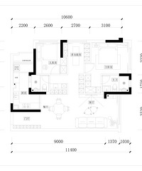 85㎡印江洲现代简约风,可以视觉降温的家,不含家电22万