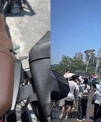 地表76.2℃!走在路上烫jio