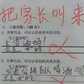 孩子的奇葩作业答案
