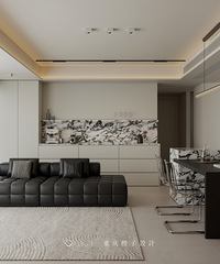 两人现代极简的小家,黑白灰真的永不过时