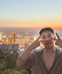 南滨路的夜景要在山上看,夜爬长6km南山经典看日落夜景路线