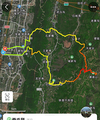 一个人来到巴南刀片岩—矿山公园—磨盘山徒步,不完全按照导航走