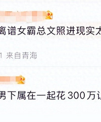 女老板看上男下属给其妻子300万