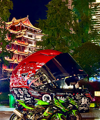 一个人出来散散心