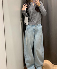 优衣库你这裤子版型还是太权威了!梨型身材真的爱了