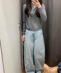 优衣库你这裤子版型还是太权威了!梨型身材真的爱了