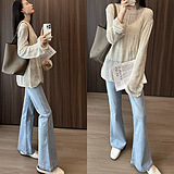 这条牛仔裤上身好显瘦