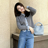 假两件针织衫上身好绝