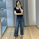 适合梨型mm的九分裤