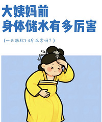 大姨妈前身体储水有多厉害!一天涨3.4斤,正常吗?