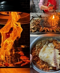 石棉烧烤有点意思,全程欣赏火焰