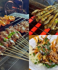现在流行吃野摊摊烧烤?这家一元一串