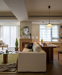 120㎡融景城中古风,平衡艺术与生活、怀旧与流行