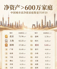 ���ʲ�>600w��ͥ���������а�Top20