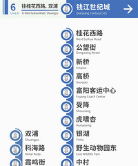 ����һ�ź��ݵ���6����վ̨��·ͼ