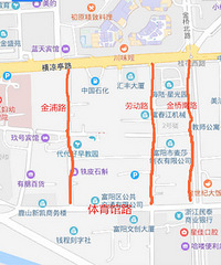 关于体育馆路和横凉亭路南北走向