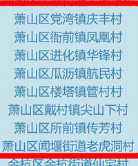 省里公布了一批名单,萧山8个村上榜
