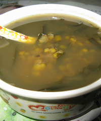 "冰镇海带绿豆沙"